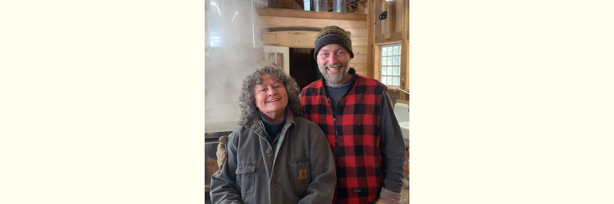 Maple Farmers Cory and Liz from Maple Flower Farm in Bethel, Vermont