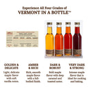 Vermont sugarhouse maple syrup sampler from Maple Farmers - complete tasting kit from small family farms - taste all four grades and experience Vermont in a Bottle